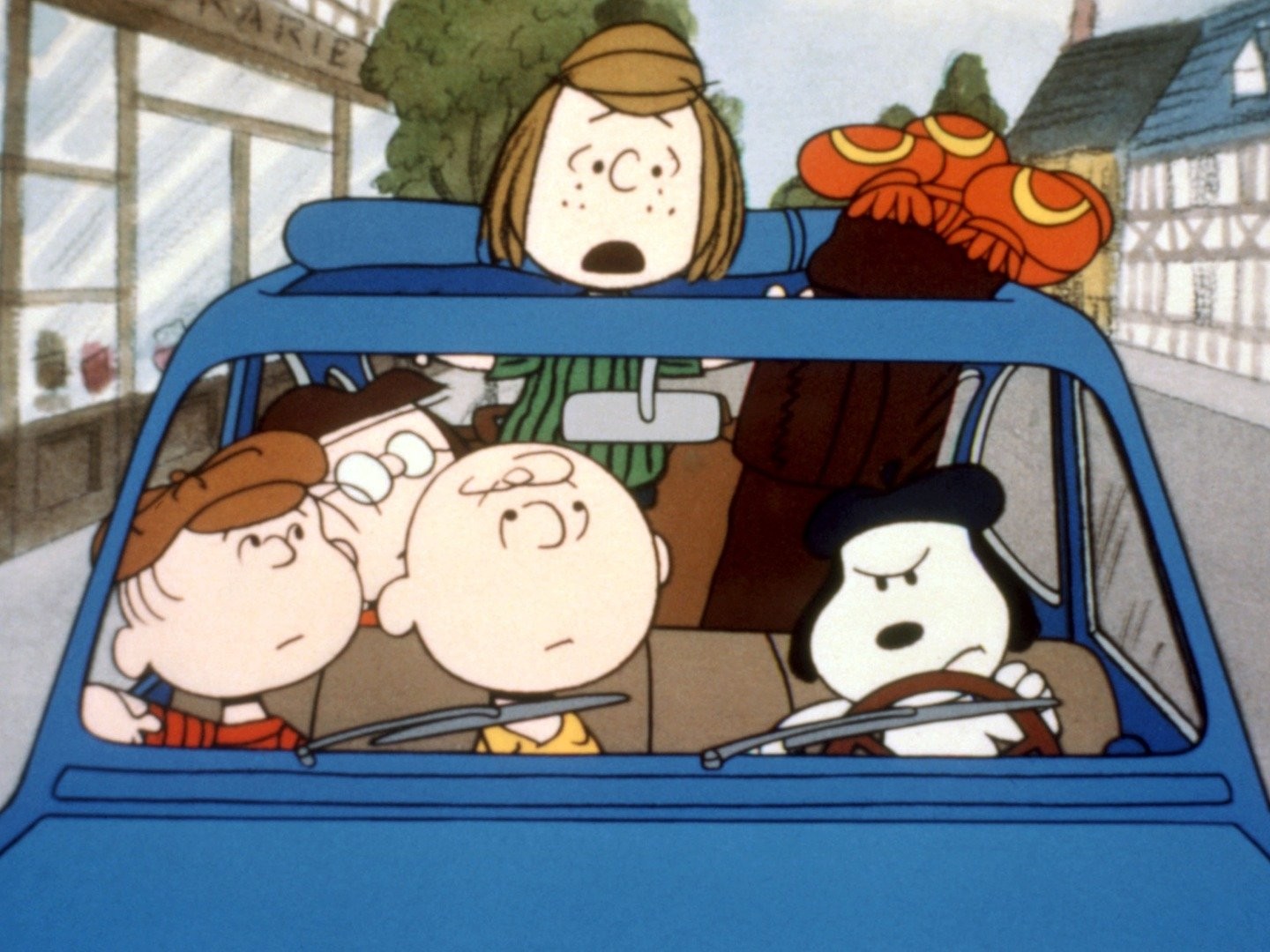 80s BON BOYAGE，CHARLIE BROWN(and don't come back!) ロビーカード/ヴィンテージ スヌーピー チャーリーブラウン/1389512